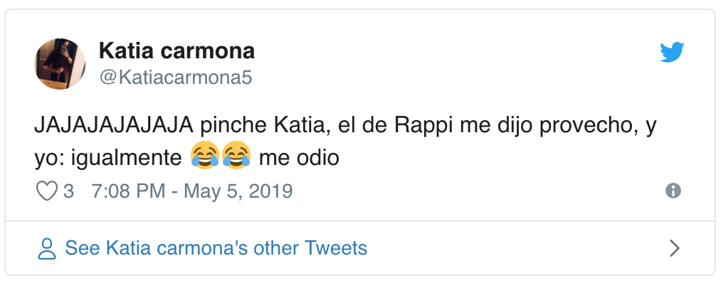 Rappi tweet